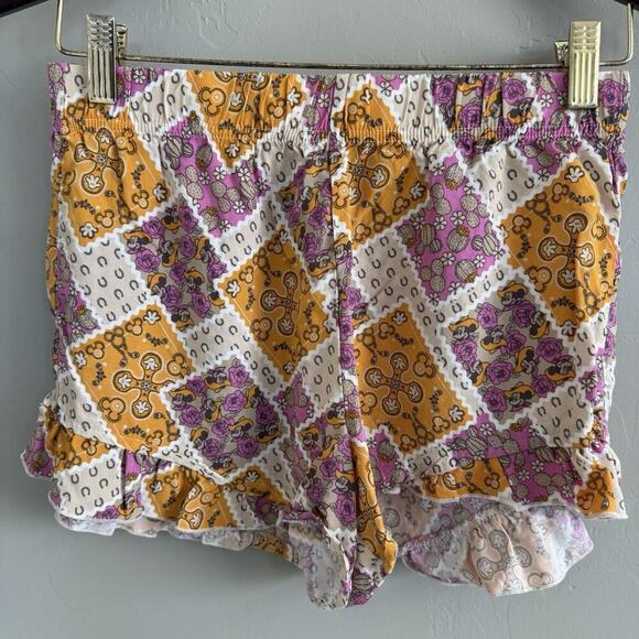 Disney Other - Disney Sleepwear Western Mickey Mouse Womans Pajama Shorts Size XS Cowboy Hat